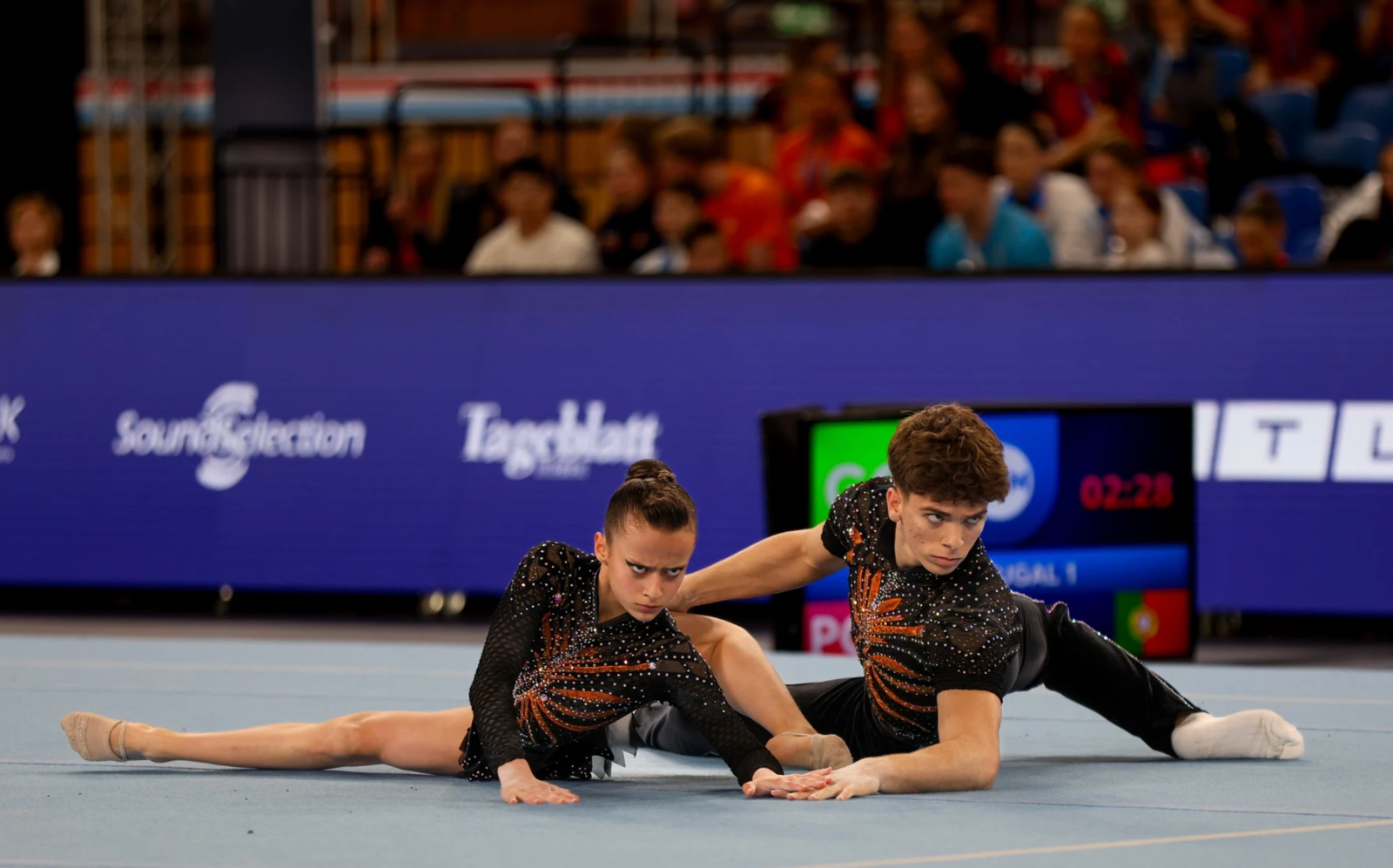 Ouro no europeu de acrobática. Guimagym