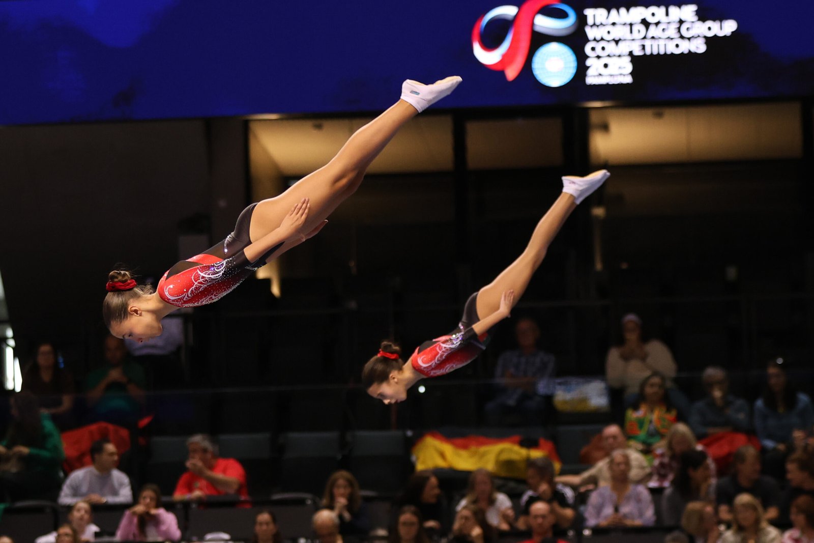 O Mundial Júnior e por Idades de Trampolim culmina na Navarra Arena com 96 ginastas no pódio