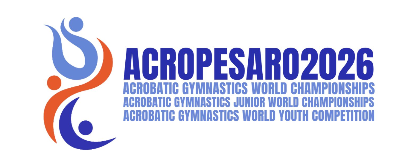 AcroPesaro 2026: Apresentado o logótipo oficial do Campeonato Mundial de Ginástica Acrobática